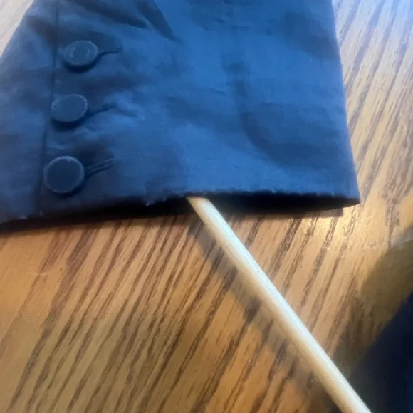 Eileen Fisher Zip Front V-Neck Peplum Jacket Black Large L Dress Casual - Picture 13 of 16